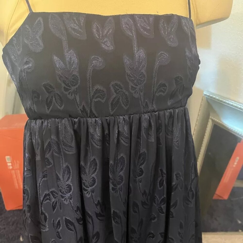 Amanda Uprichard Jojo Dress Navy Mini Spaghetti Straps Party XS NWOT $238